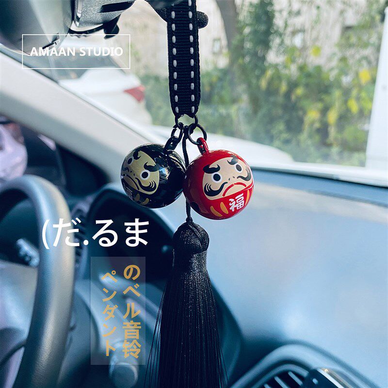AM挂式达摩铃铛汽挂车件水音吊坠饰品车内平安男女创意车载日饰