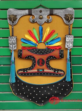 蒙古皮画彩色挂画蒙古元素装饰画蒙古包饭店墙壁画立体画民族风