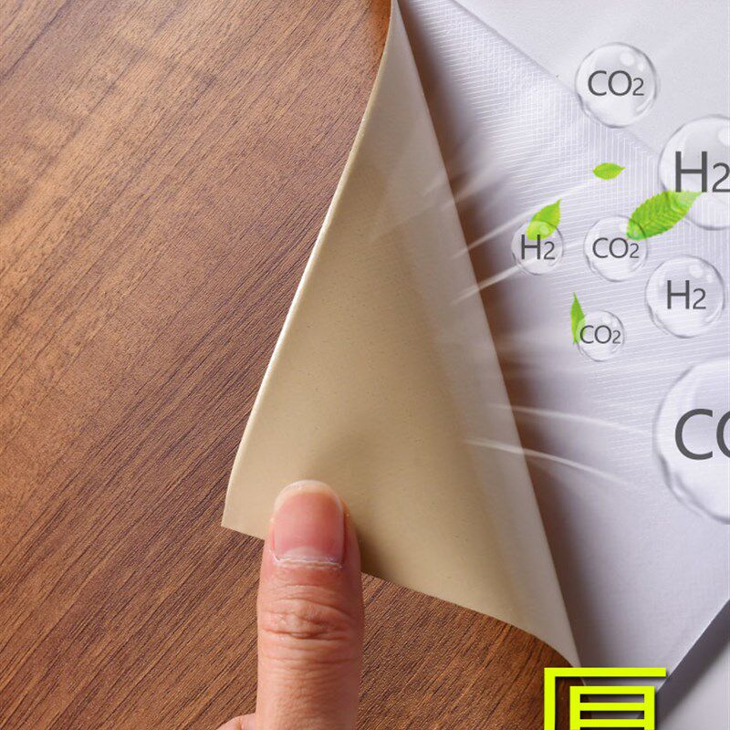 木音软片加具自粘仿木防水防潮橱柜门旧家厚翻新桌面衣柜波纹贴纸