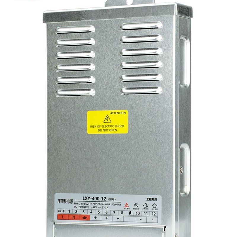 220V转24V12V400W半灌胶防雨防水电源变压器发光字线条灯30V 36V