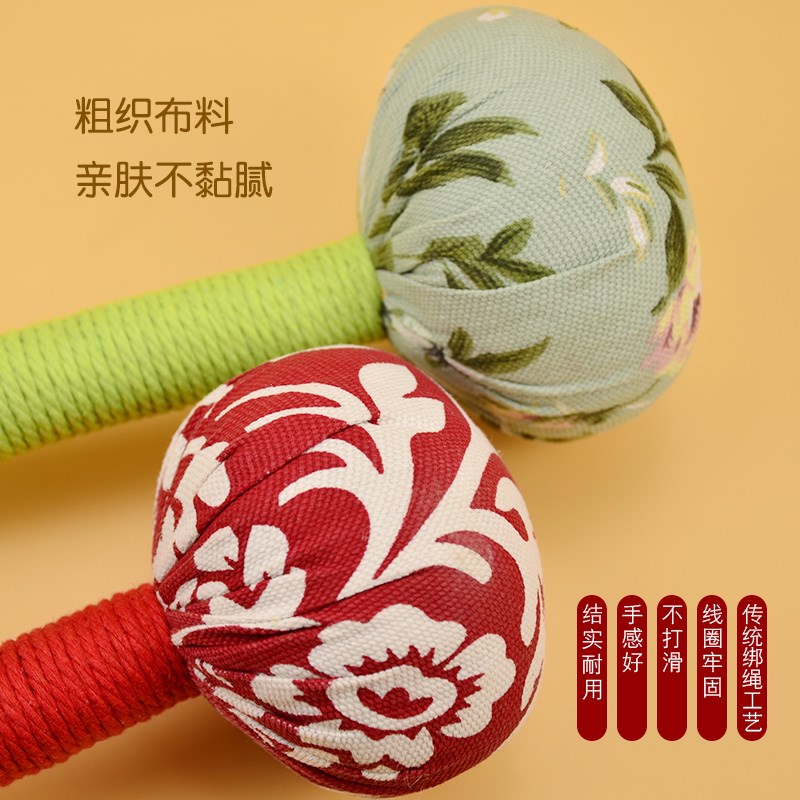 天然艾草按摩锤肩颈经络敲背手持式健身拍打棒全身通用养生艾草锤图片