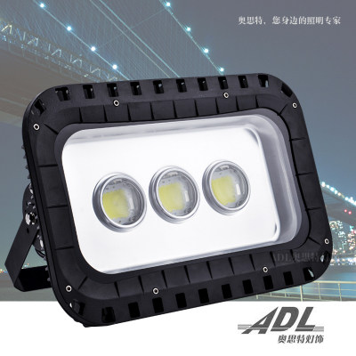 LED户外投光灯200W300W150瓦隧道灯工地路灯庭院灯球场广场灯防水
