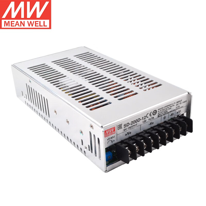 台湾明纬开关电源SD-200D-5 200W 72~144V变5V40A直流DC-DC转换器