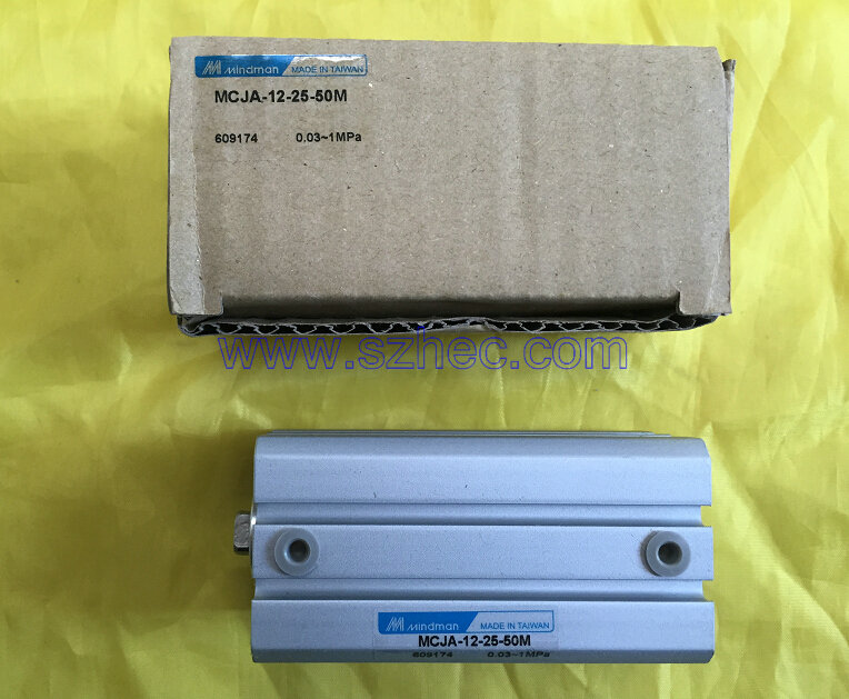 正品 台湾金器 MINDMAN 铝合金薄型气缸 MCJA-12-25-50M 全新原装