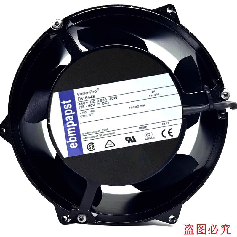 DV6448 48V 985MA 40W 原装正品德国ebmpapst 4线设备铝框风扇