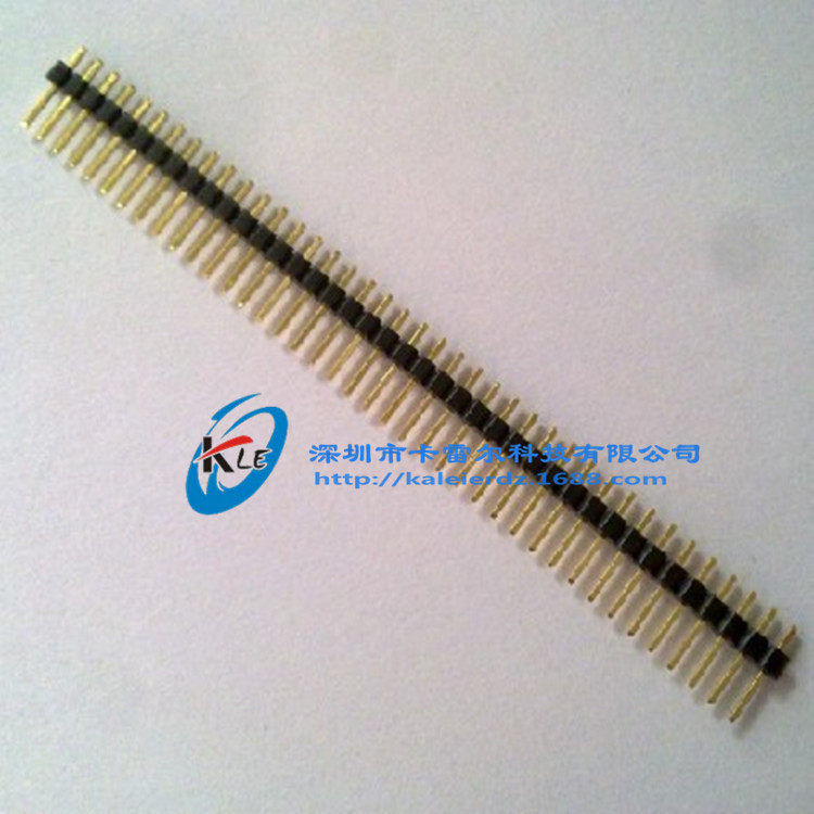排针/2.0MM间距/1*40P/ 单排直针 直针(环保镀金)厂家直销 价优