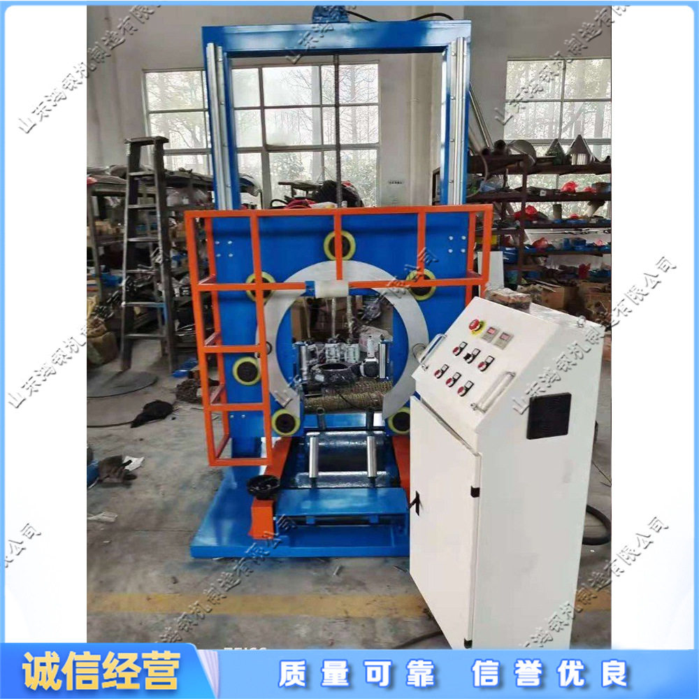 地暖管环形物料包装机 全自动管材缠绕包装设备 环形卷材快速打包