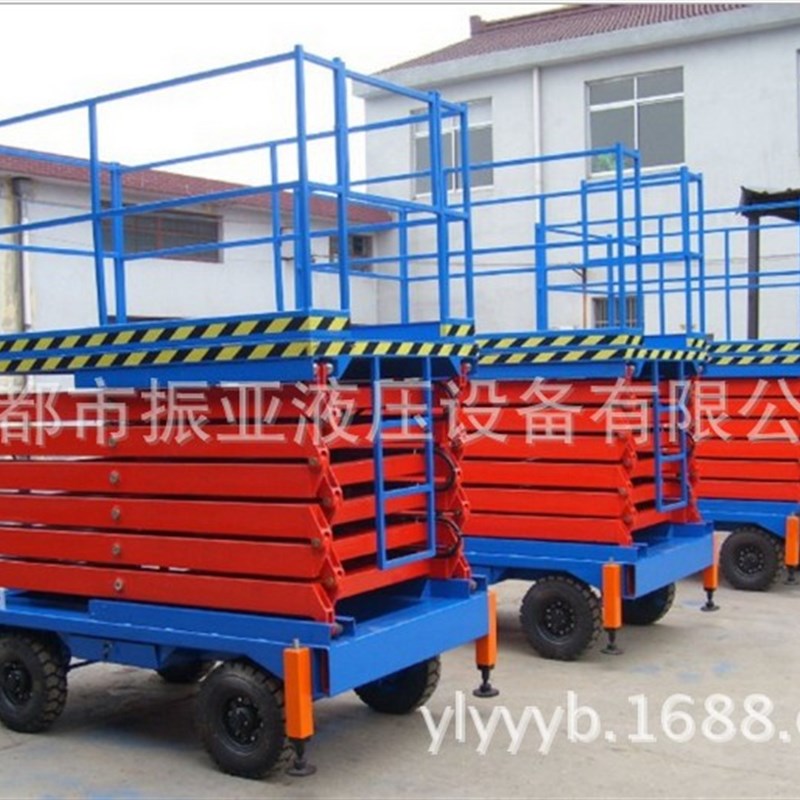 SJY移动剪叉式升m降平台,移动式剪叉升降机,升6米载重350kg