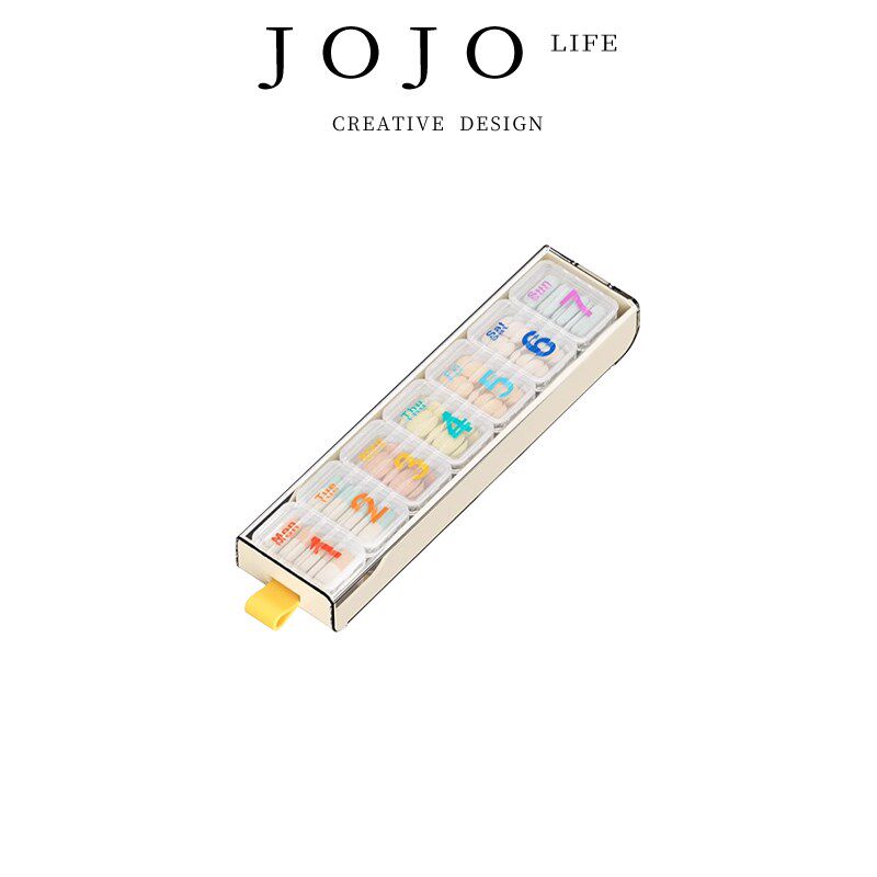 JOJOS L. PD.month.药盒便携式药分装盒一日三餐避光迷你 月华
