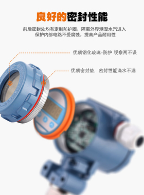 榔8压压扩散硅2088防爆数显恒力变送器4-20ma输出4头5传感器3kap