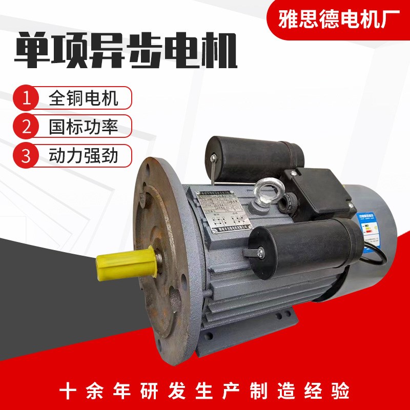 单相电动机c0.75KW 220V 六级 现货 纯铜芯 小型机械设备马达