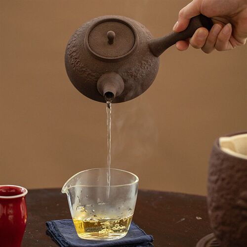 木炭烧炉围炉煮罐罐茶器套装酒精灯明I火加热户外烧水陶瓷侧把壶