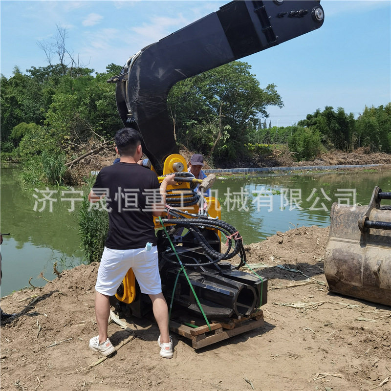 打桩锤激震式打桩机 光伏振动打桩锤挖机打桩压桩拔桩机 厂家销售