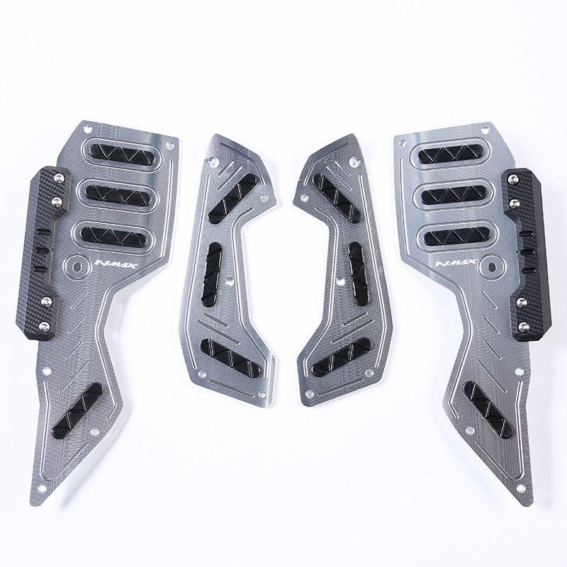 适用于20-24款NMAX改装铝合金脚踏 NMAX155带防摔胶铝合金脚踏板