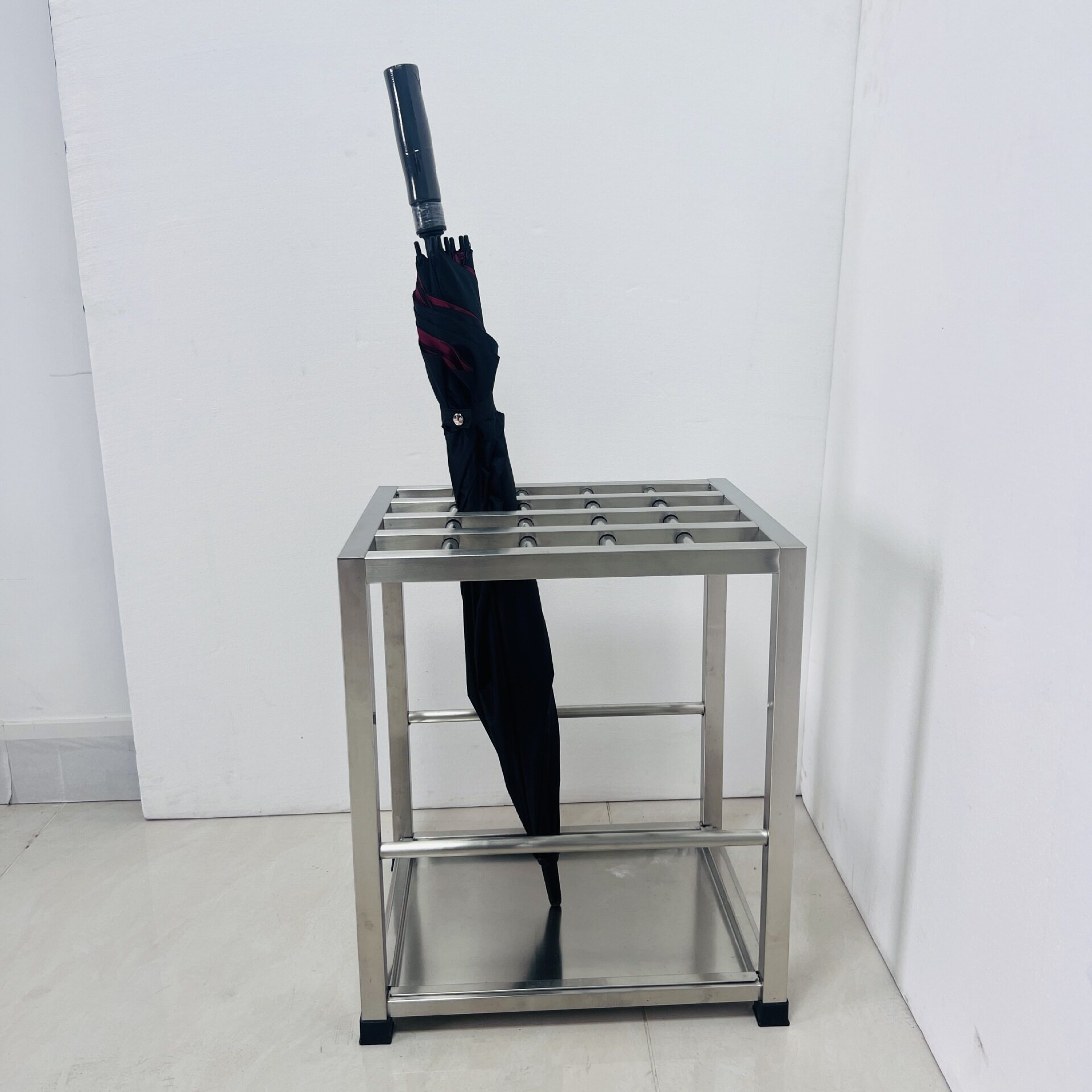 不锈钢20格防漏商用雨伞架