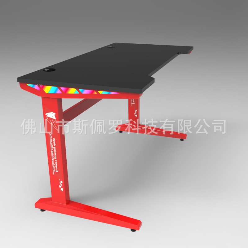 电竞桌台式电脑桌家用书桌一体游戏电竞桌椅套装全套卧室竞技桌子