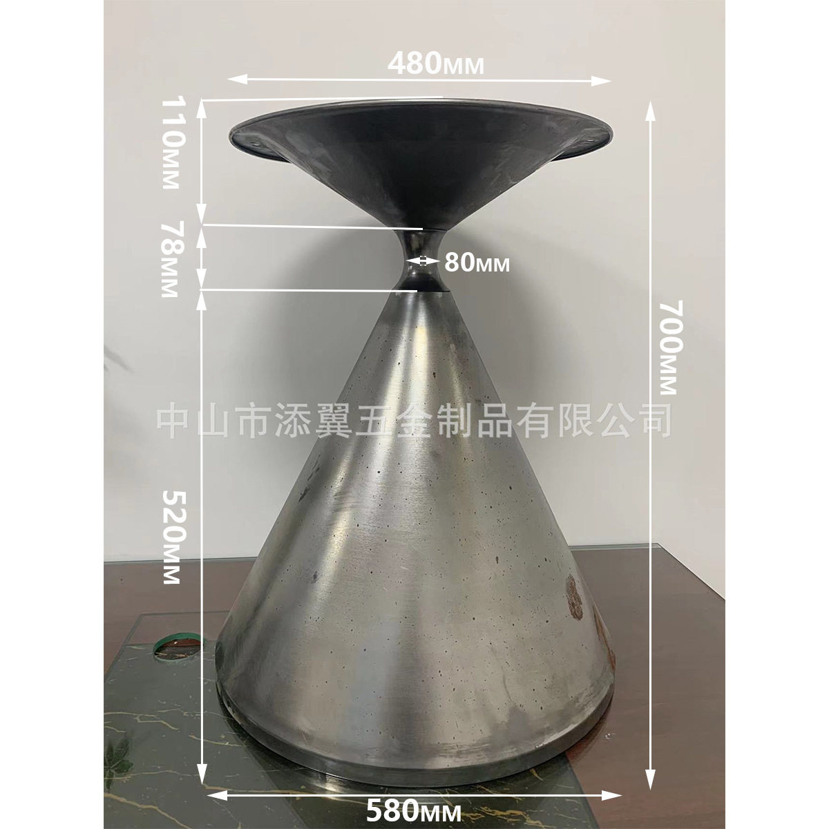 茶几餐桌腿粗胚收腰锥桶可定制图片