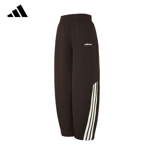 adidas女新款透气阔腿运动裤