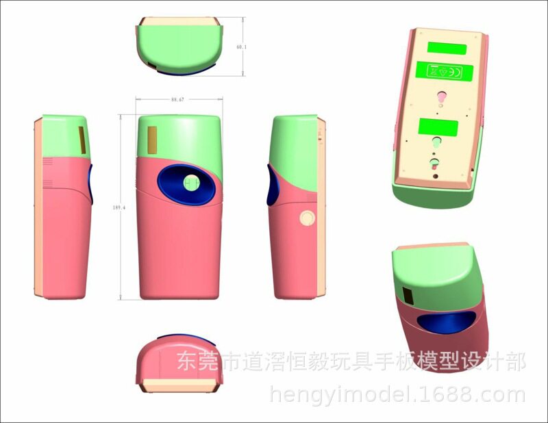 小家电抄数设计 体育用品抄数设计 塑胶五金零件壳体抄数画图设计