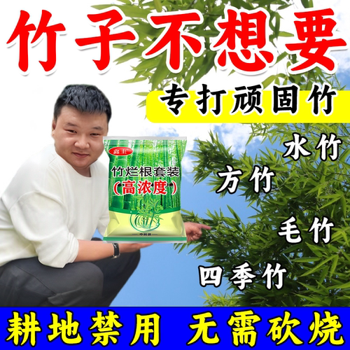 正品大竹子四季通用去竹剂竹子杂草连根清快速干枯一扫光双效合一