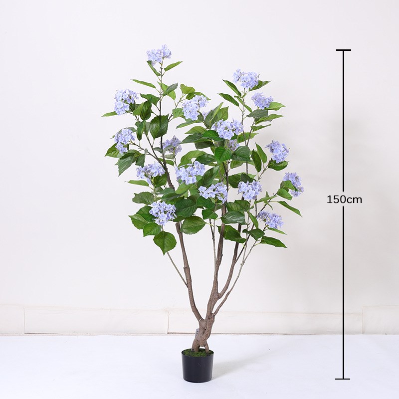 北欧风仿真绣球花树假绿植盆栽仿生家居落地摆件S室内客厅造景装