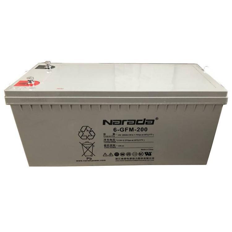Narada南都蓄电池6-GFM200铅酸系列大容量12V200AH机房备用
