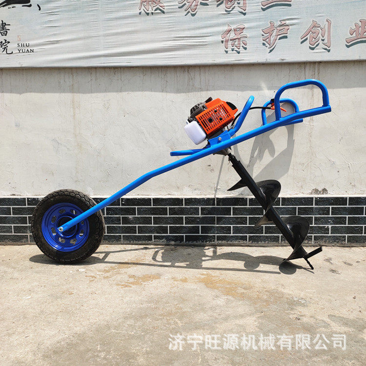 种植栽树钻眼机 汽油便携式打孔机 果园施肥钻坑机