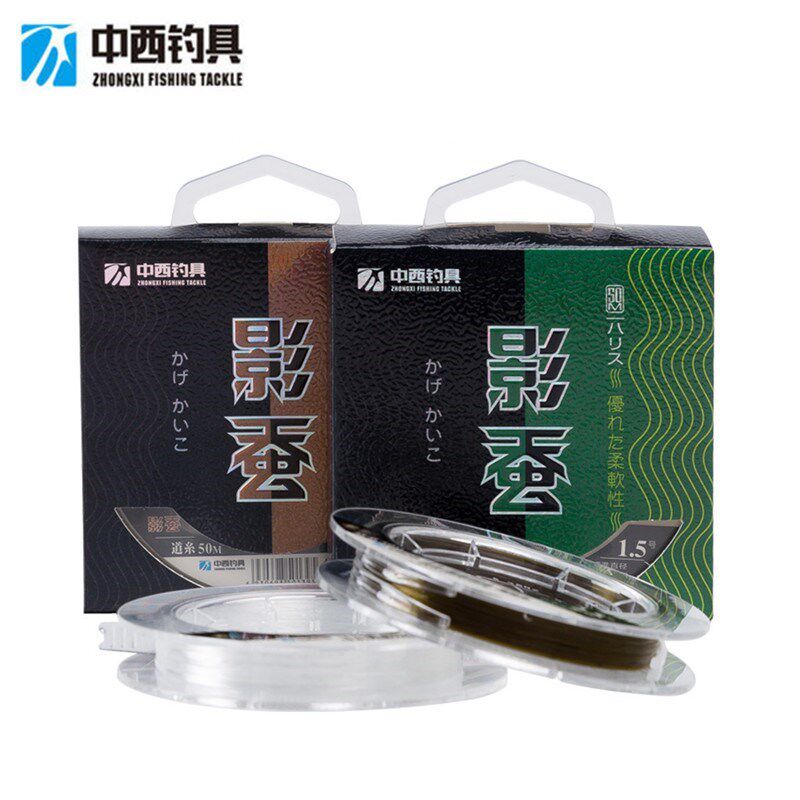 中西钓日影蚕鱼线主线子线强本进口原丝线竞技尼龙线超线拉力钓线