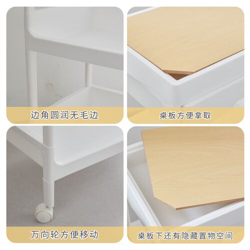 2I打印机置物架可移动多层收B纳书架小推车办公室书桌复印机架
