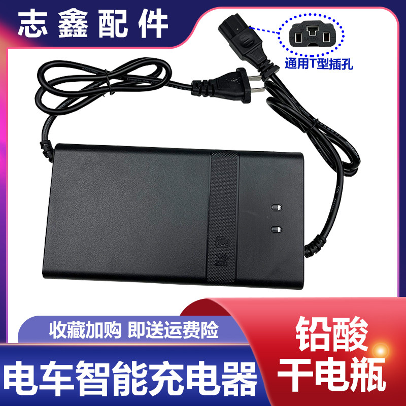 电动车铅能充电器48V20A32A45A园朗定时断电温控二专智酸电瓶代用