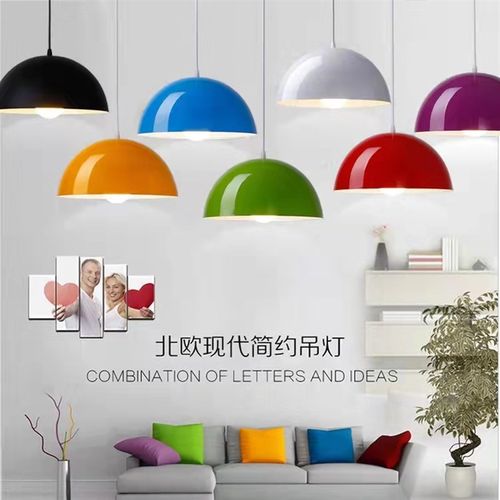 简色单古工业风餐厅吧台复头吊灯创意烧烤火锅店餐桌彩约锅盖吊灯