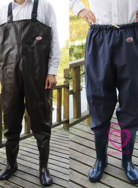 大码下水裤钓鱼裤齐腰裤涉水服防水服下水裤皮叉46 47 48 49 50码
