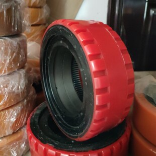 电动叉车轮子大隆托盘搬运堆高车驱动轮260*90/98六孔主动轮齿圈