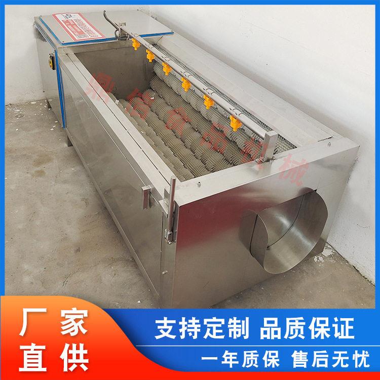 商用海鲜毛辊清洗机现货304不锈钢丹参清洗机全自动黄精清洗机