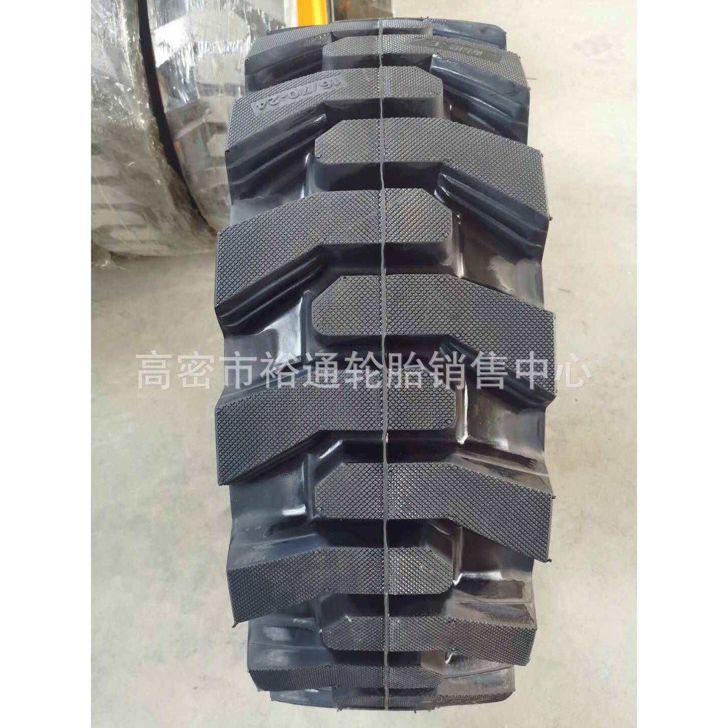 装载机工程轮胎20.5/70-16 16/70-20 16/70-24铲车实心轮胎含钢圈
