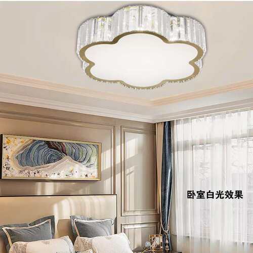 K9 Crystal ceiling light现代个性水晶卧室吸顶灯创意梅花卧室灯