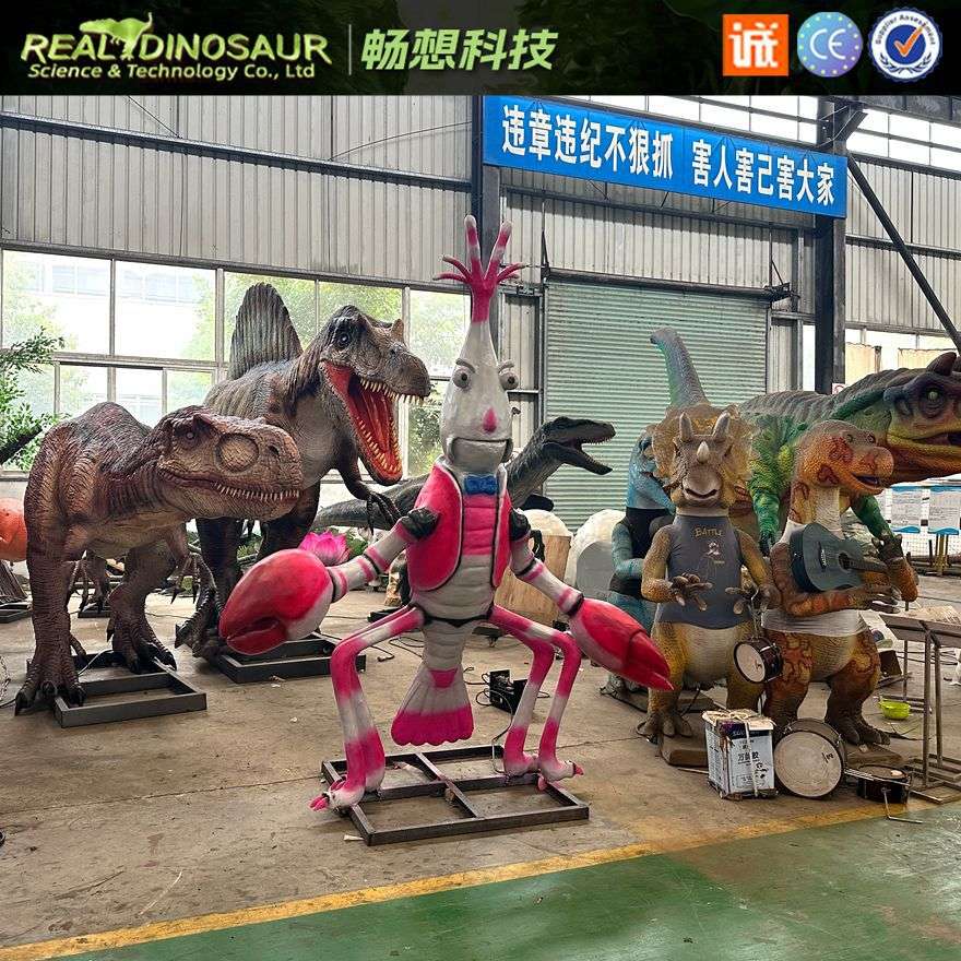 户外发光仿真大螃蟹灯龙虾模型摆件海鲜酒楼雕塑造景亮化装饰挂件