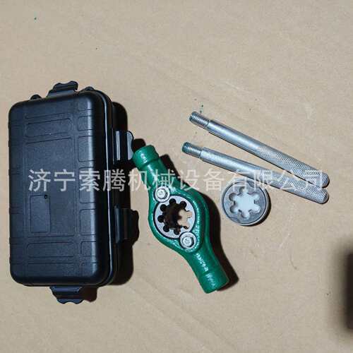 手持式镀锌管板牙水管绞板DN25钢管铁管手动套丝开牙机