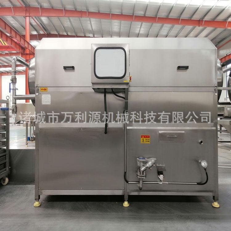 万利源生产SUS304不锈钢黄精滚筒清洗机桔梗人参滚筒式清洗设备