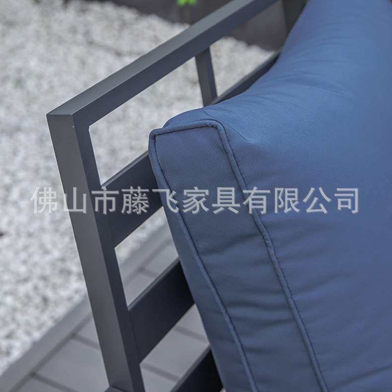 外露高背沙发 户外沙发组合拆装外贸欧美可阻燃配火炉脚踏不生锈
