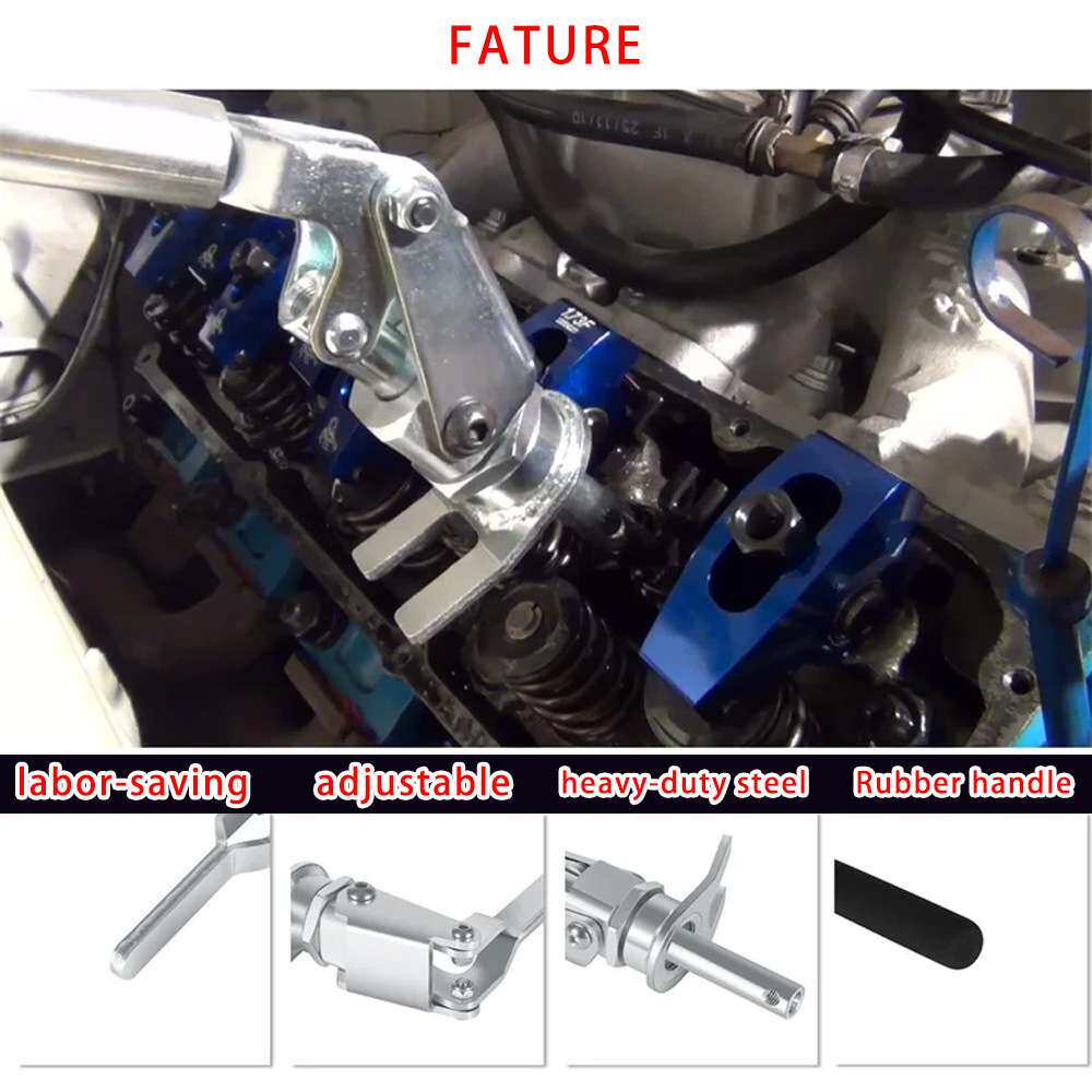 66784工具螺柱安装气门弹簧压缩机拆卸工具适用3/8'' 7/16''