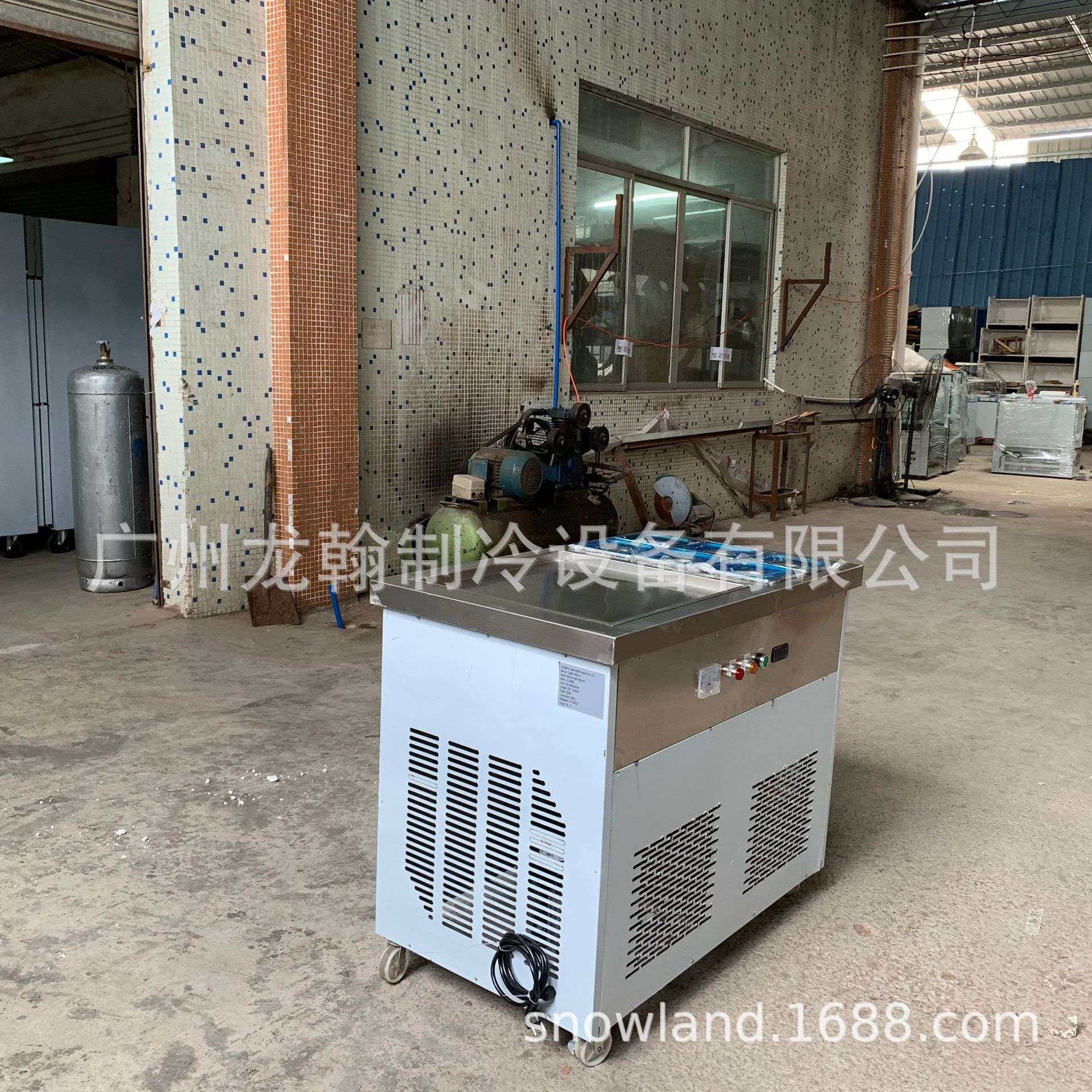 广州厂家 炒冰机 单锅带盘 智能控温炒酸奶机 泰式炒冰淇淋卷机