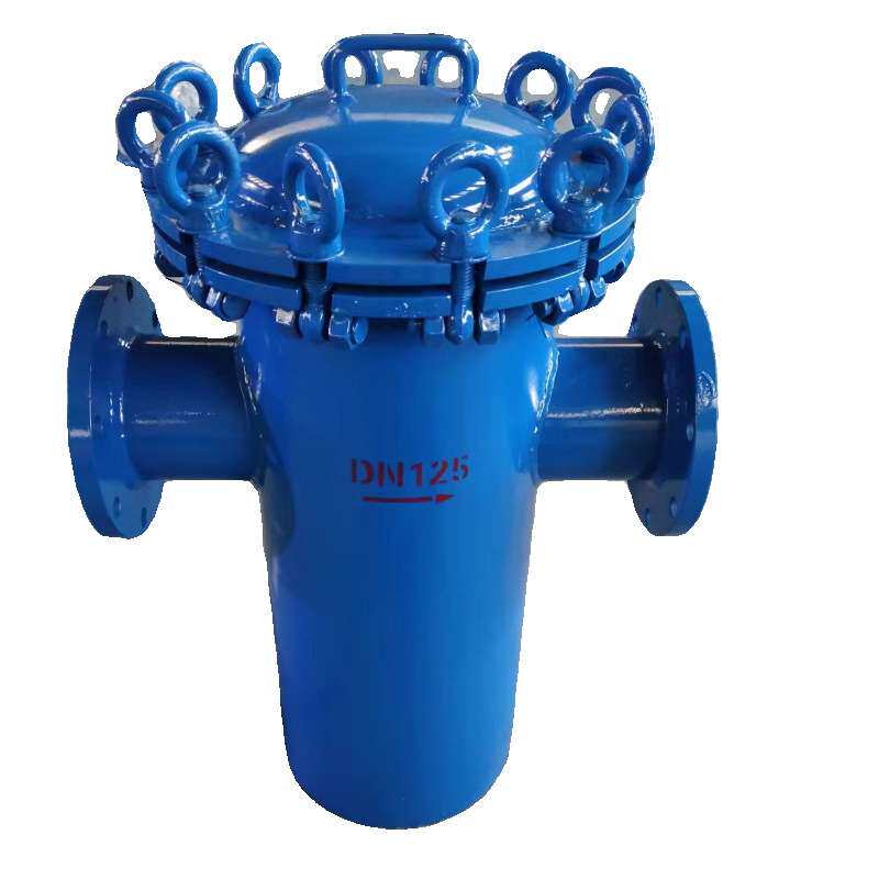 工业污水前置粗过滤304L不锈钢篮式过滤器 污水毛发收集器316快开