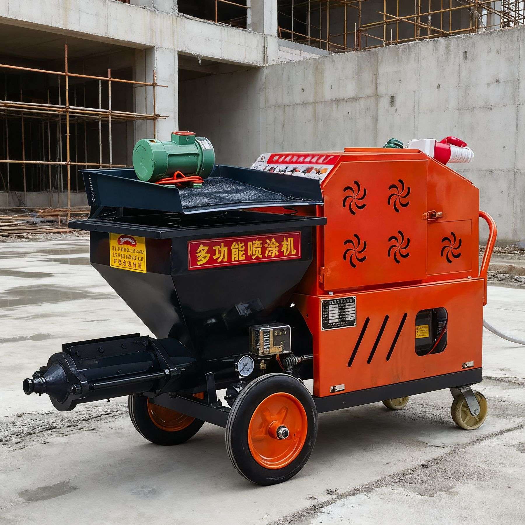 水泥砂浆喷涂机粉墙抹灰高压喷浆机工地工程建筑腻子砂浆喷漆机器
