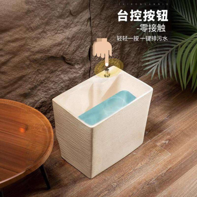 户外石头拖把池地盆水槽阳台家用卫生间墩布池庭院落地式室外水g&