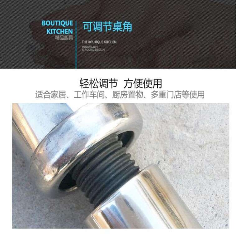 不锈钢货架厨房置物架4层加厚落地架子厨房酒店厨具微波炉收纳架