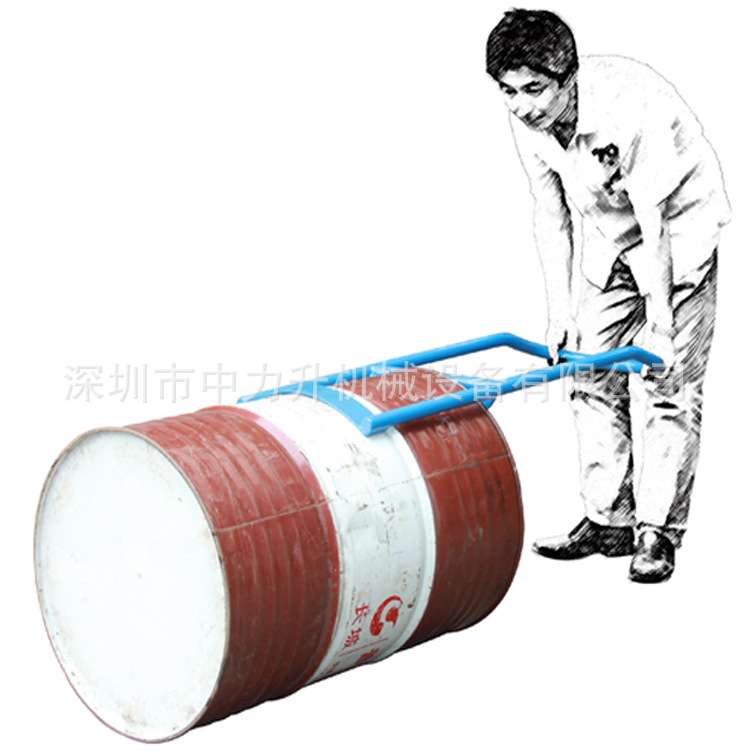 DF10多功能推桶车  摇篮式油桶搬运车 手推油桶车 油桶扶桶器