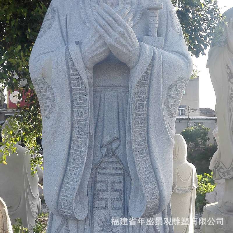 石雕孔子像生产厂家 古代名人圣贤石像 校园景观 读书人物雕塑