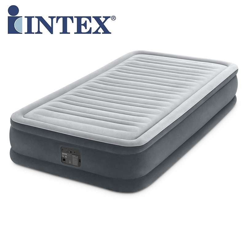 INTEX内置电泵双人加大充气床垫高档双层气垫床加厚加高