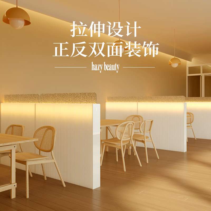 十八纸隔断屏风客厅玻璃玄关台折叠移动现代简约商用餐厅围栏卡座